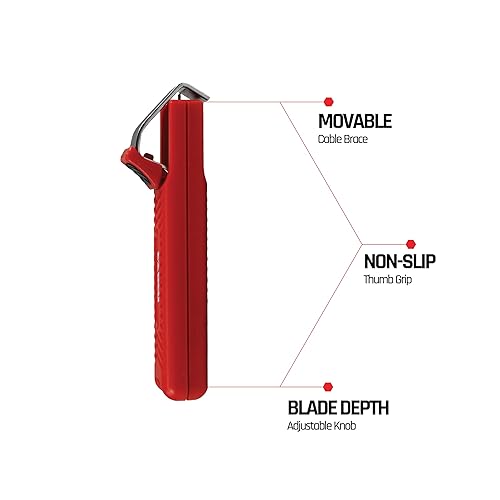 Miniatura 3 de EZRED - Pelacables de batería ajustable (793CS), fábrica