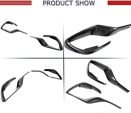 Miniatura 5 de JC Sportline - Embellecedor de ventilación de fibra de carbono para Mercedes Benz AMG GT50 GT53 Base Sedan 4 puertas 2019-2020 Air Fender Cover Trim