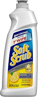 Soft Scrub Total All Purpose Bath & Kitchen Cleanser, Lemon Scent 24 oz