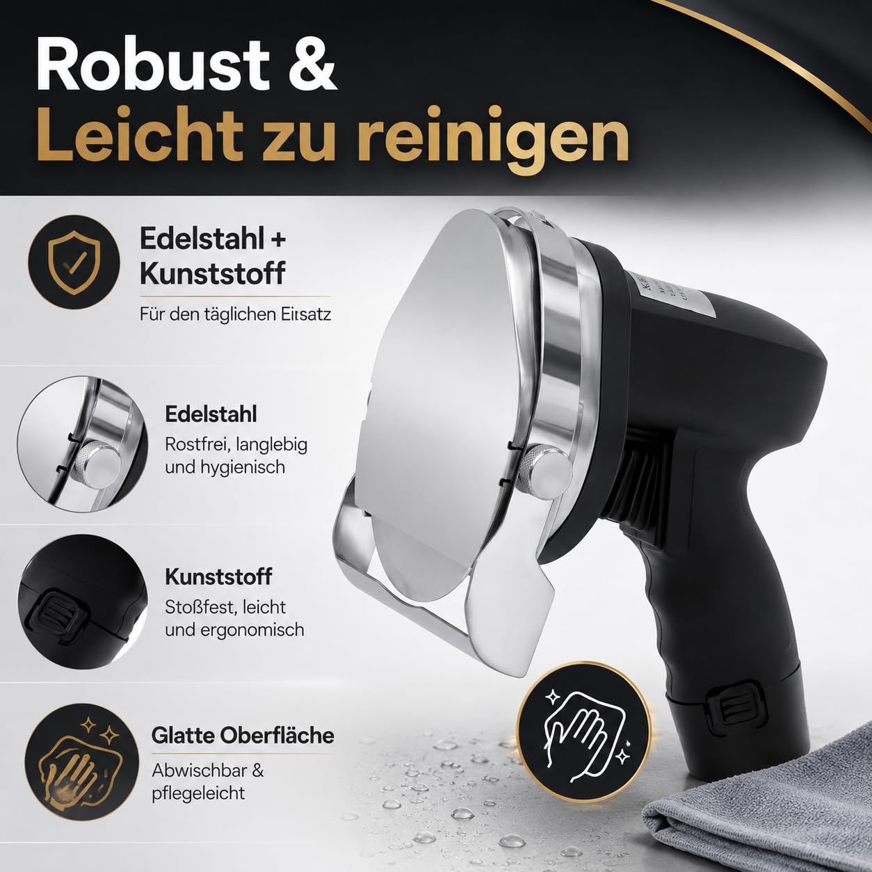 Schneider Kabellos Elektrisch 80W Döner Gyros Schneider 1-8mm