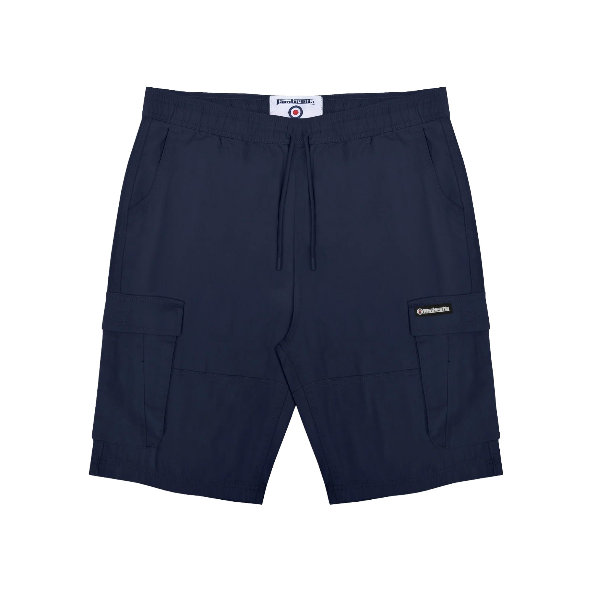 Lambretta Men's Navy Utility Ss25 Cargo Shorts (34R) (Navy)