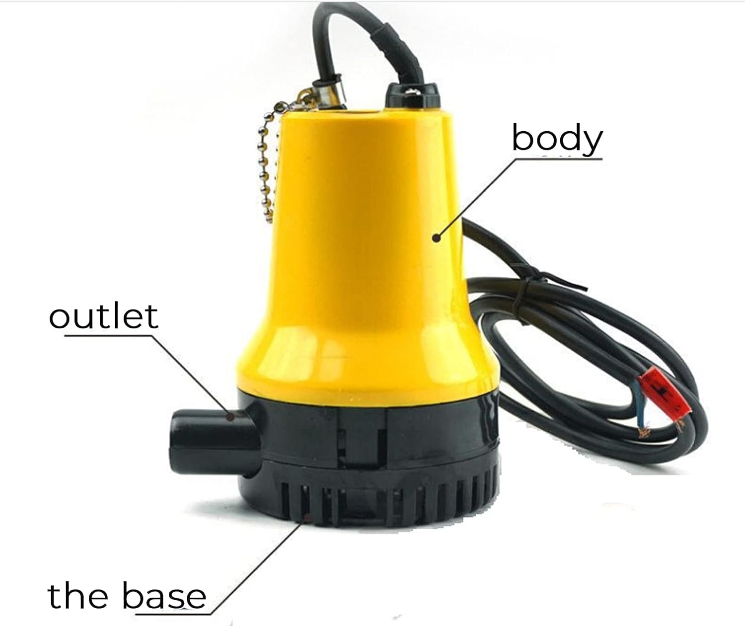 CHRISK 5m DC 12V / 24V Pompa dell'Acqua Solare del pozzo Profondo, 4500L / H Pompa sommergibile per la circolazione dell'Acqua del Motore brushless Fontana di irrigazione Fish Pond