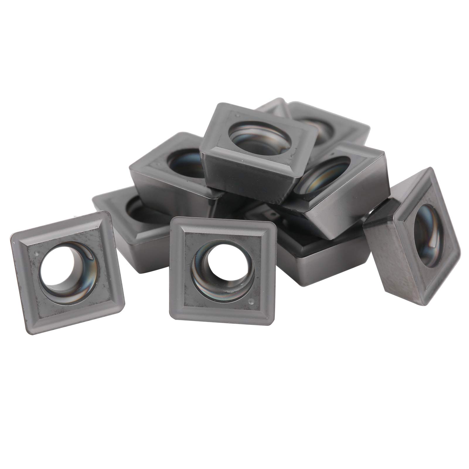 BORDSTRACT Inserto CNC, 10 Piezas SPMG090408‑TG LF6018 Hoja de Herramienta de torneado de Torno de carburo cementado para semiacabado y Acabado