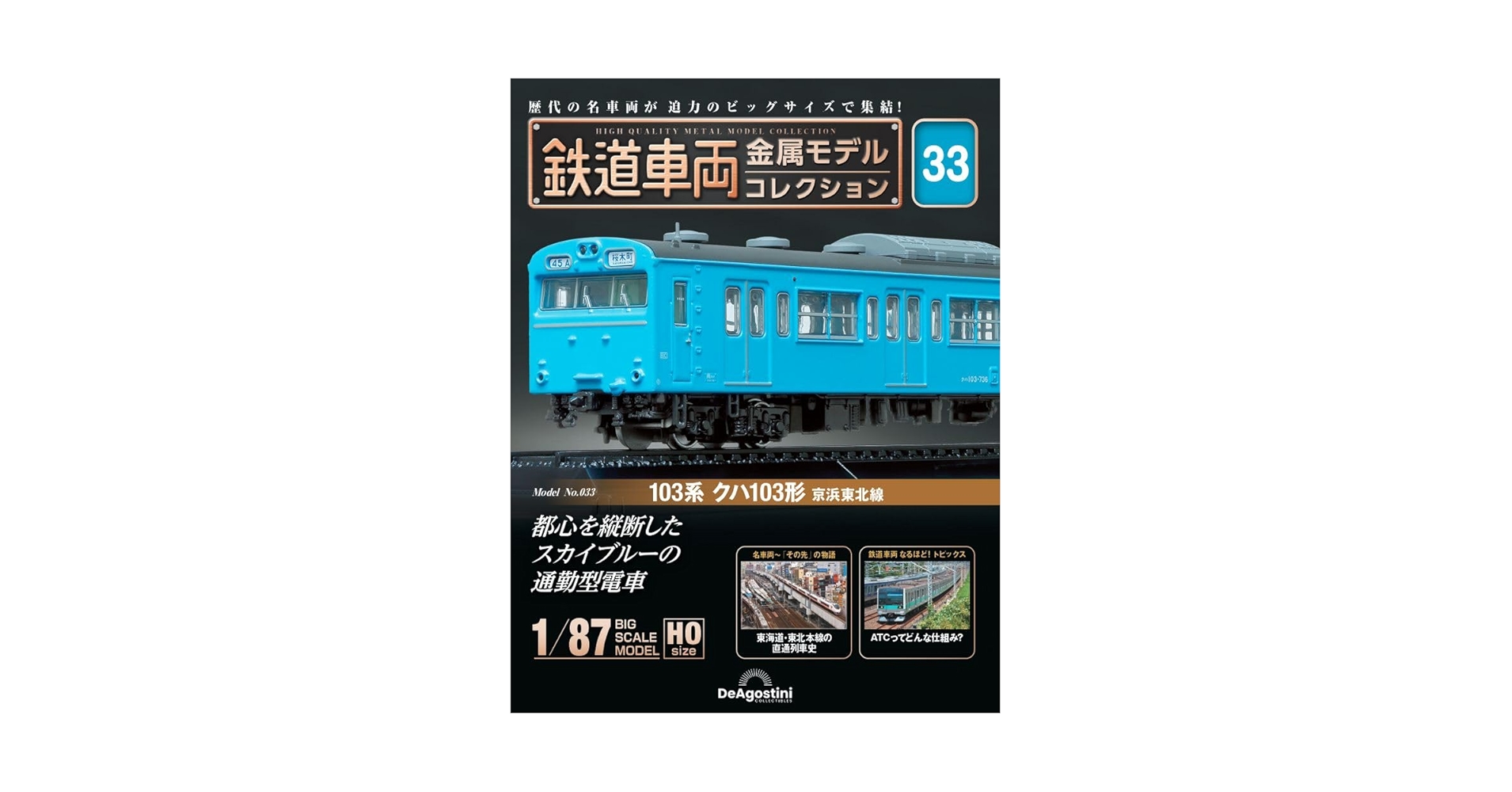 鉄道車両 金属モデルコレクション 33号 (103系 クハ103形 京浜