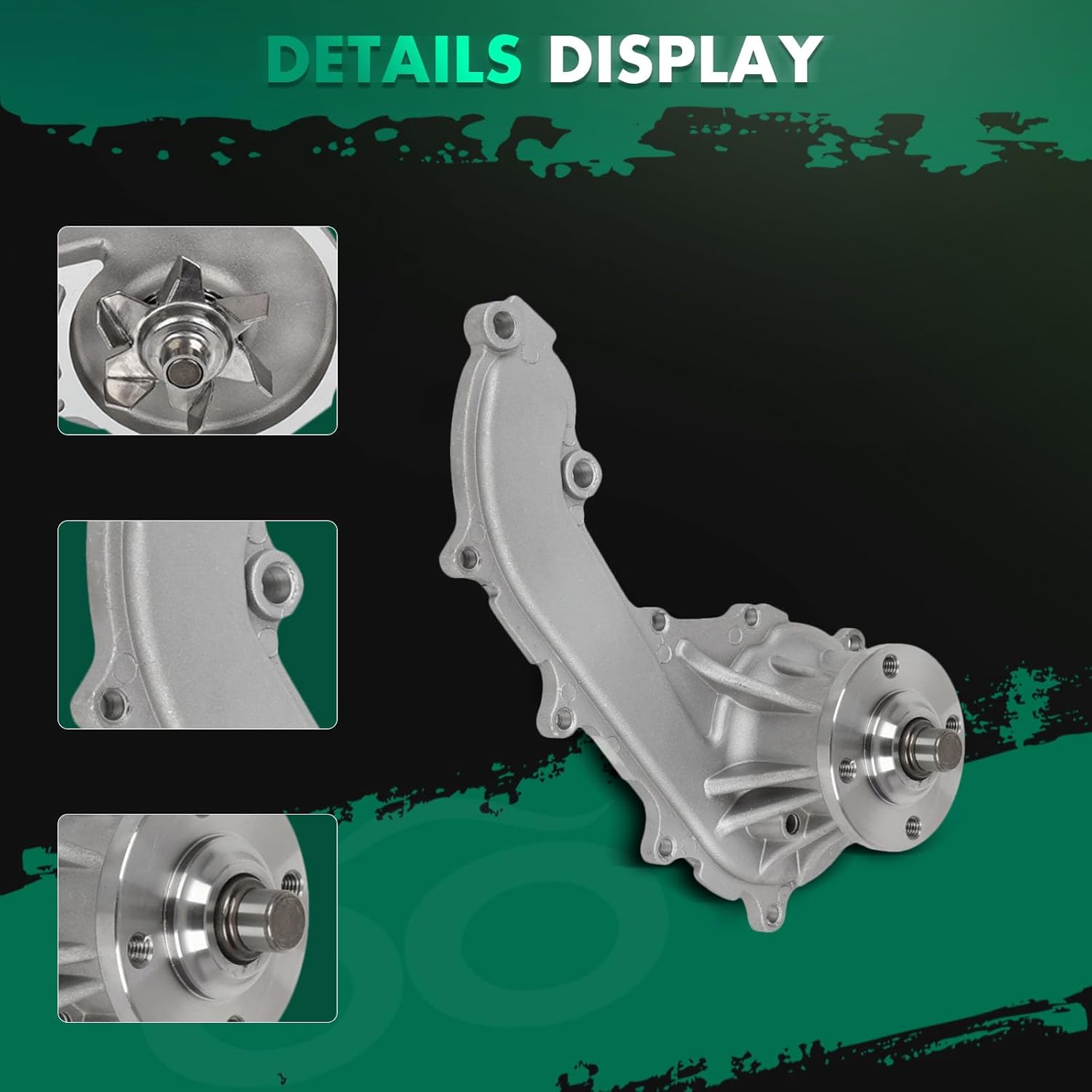 SCITOO 1610079255 1610079245 Engine Water Pump Fits for 1996-2000 2010 for Toyota 4Runner 2.7L 1994-1998 for Toyota T100 2.7L 1995-2004 for Toyota Tacoma 2.4L 1995-2013 for Toyota Tacoma 2.7L