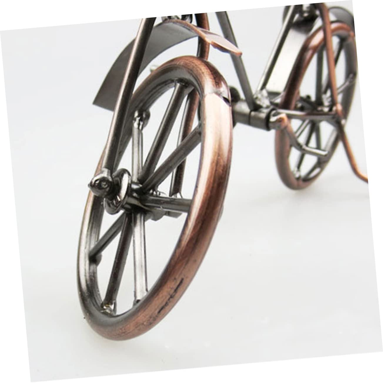 TOPPERFUN Old Bike Iron Decor Model Bicycle for Home Metal Bike Wall Art Mold Decorative