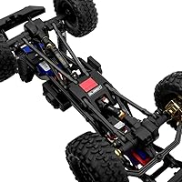 Vista 6 de GLOBACT para TRX4M Eje de transmisión central de acero 1/18 RC Crawler Actualizaciones Accesorios (Negro 2 piezas)