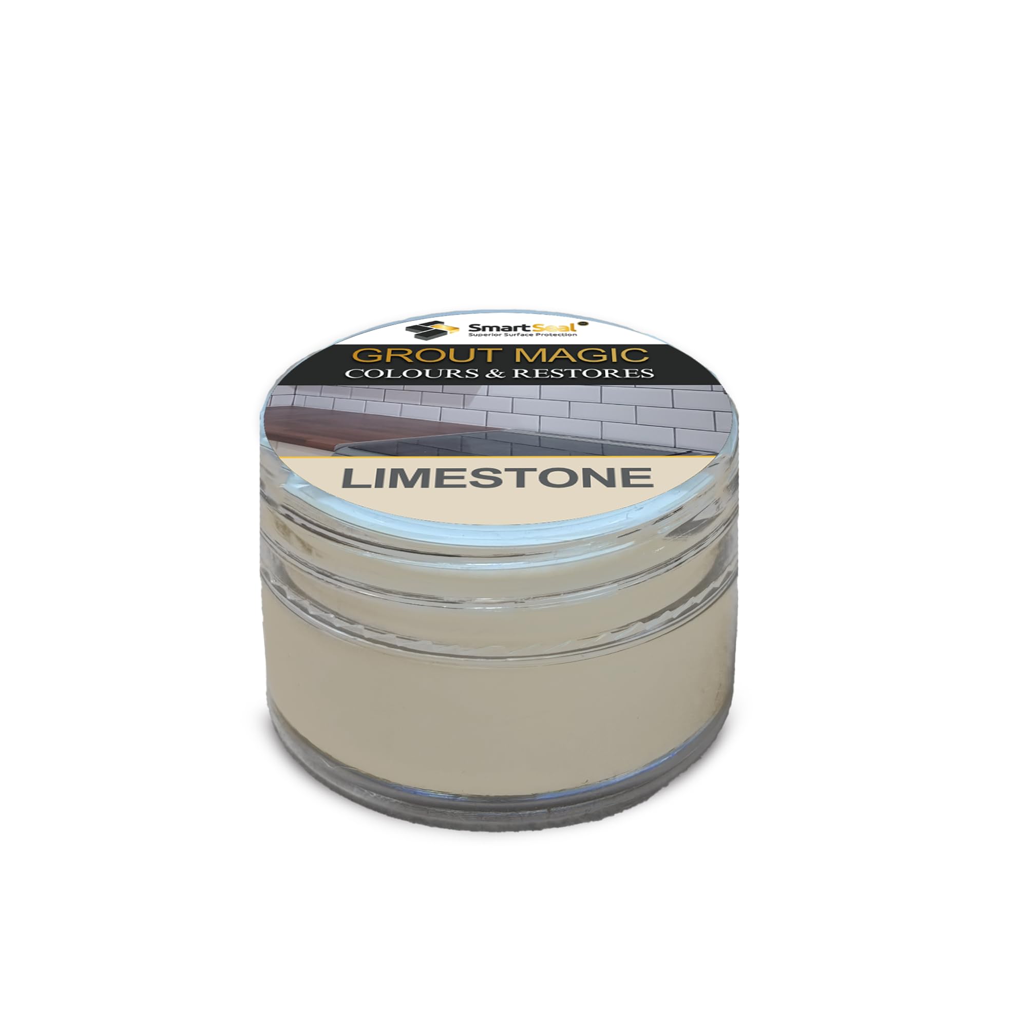 Smartseal Grout Magic – Limestone, 20ml – Professional Reviver & Colour Restorer – Long-Lasting Sealer Superior to Grout Pens & Paint – 15-Year Durability — image 1