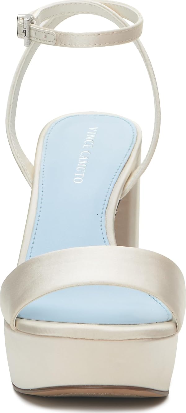 Vince Camuto Women's Pendry4 Sandal Milk/Satin, Size 6 by Vince Camuto - Used condition - CA$132.80