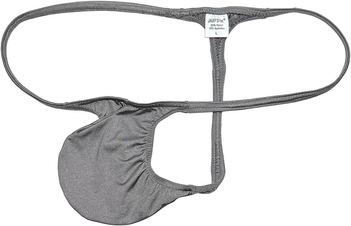 Mens Grape Smugglers Solid Shiny String Thong Contoured Pouch Underwear Sheer Minimum Coverage Underpants Male Tangas
