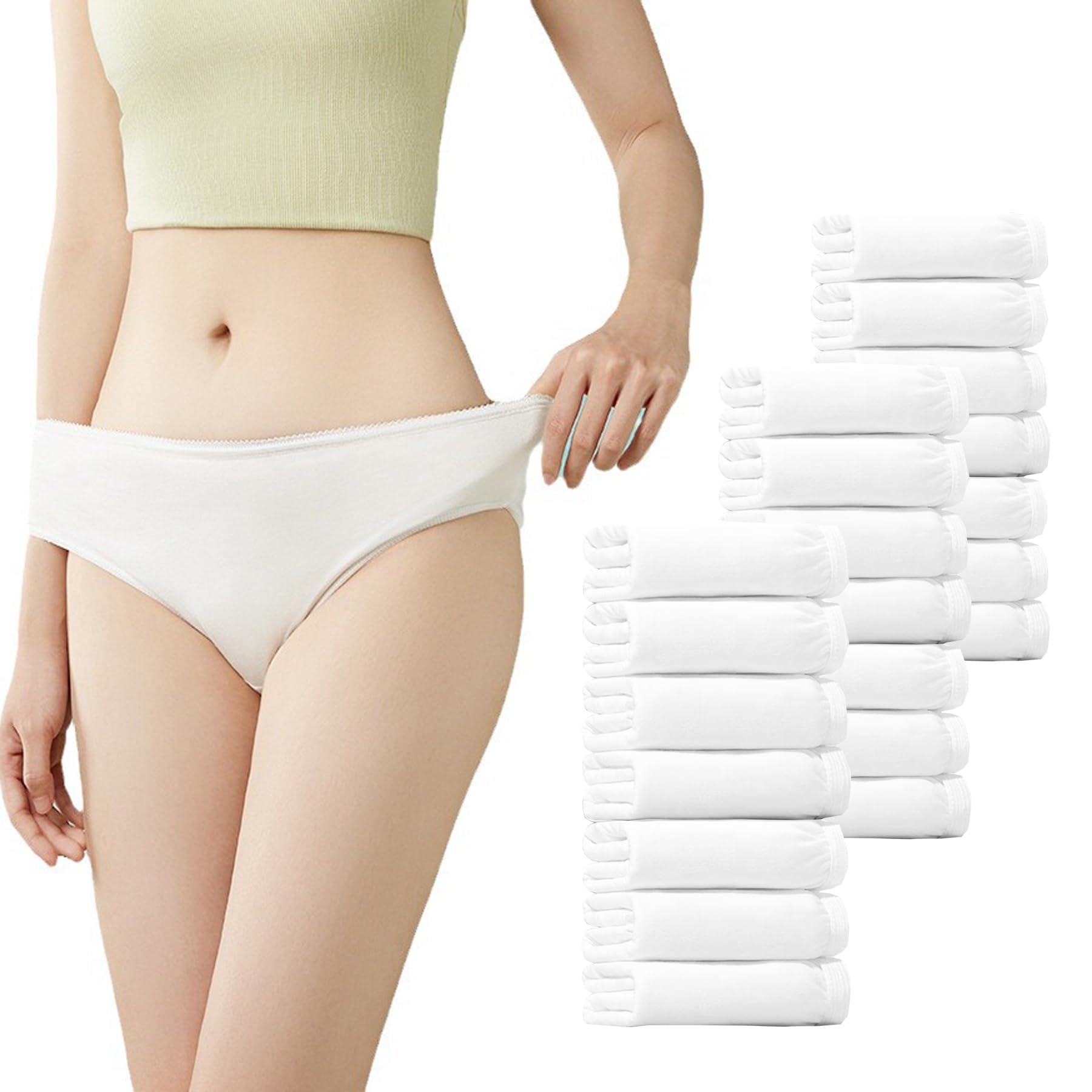 Amazon | [VVZ] 使い捨てパンツ 21枚入 大容量 レディース 綿100% 個