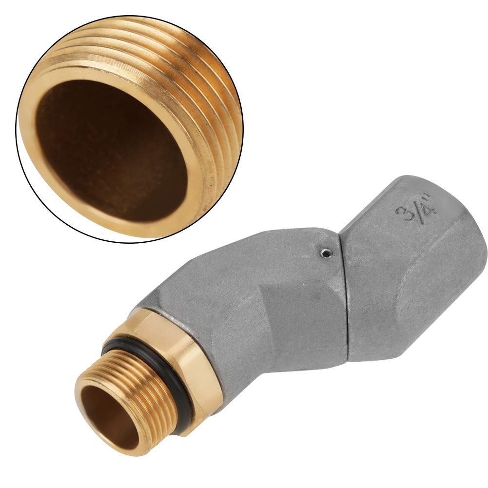 ViaGasaFamido Tuyau de Transfert de Carburant pivotant 360 Connecteur Rotatif Raccord de Pistolet de Carburant Accessoire 3/4 "mâle x 3/4" Femelle pivotant à Plusieurs Plans pour buse de Carburant