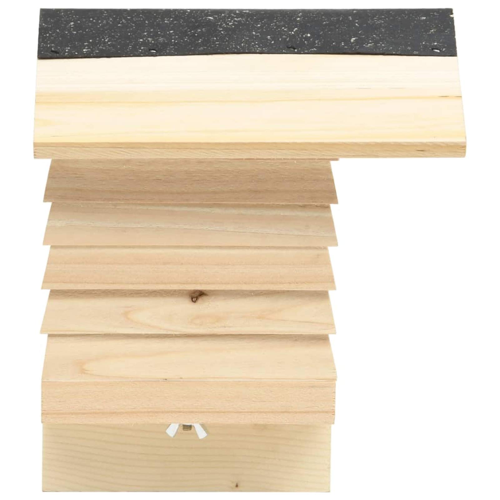 Homgoday Bee Hotel in legno massello di abete 22x20x20 cm Habitat e gabbie per piccoli animali e forniture per animali domestici