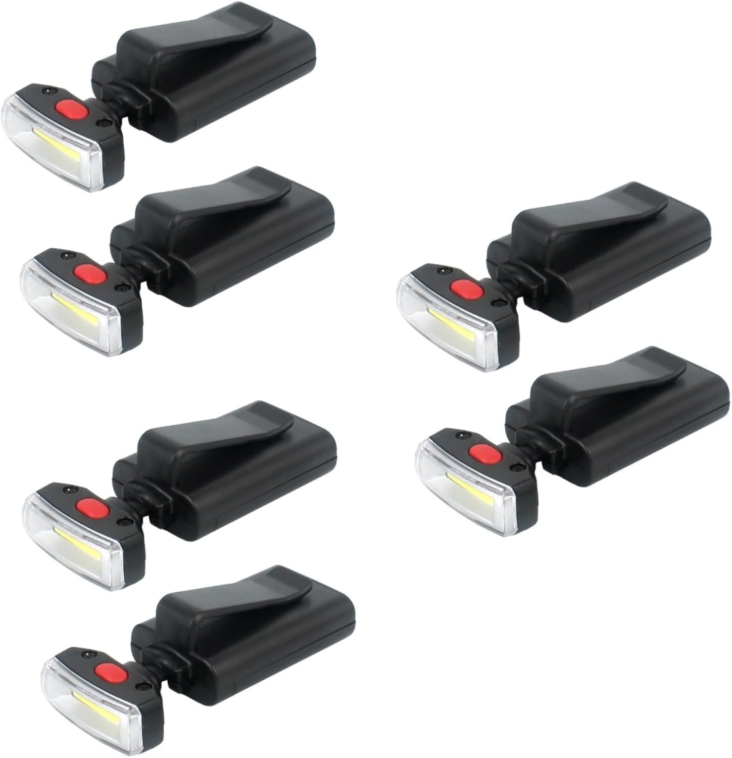 Yardwe 6pcs Led Hat Clip Light Camping Light for Women Cap Visor Angle Outdoor for Night Activities