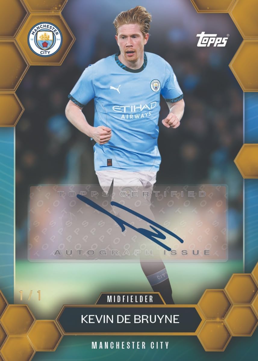 Topps Trading Cards - Fan Set Manchester City Season 2024/2025. Include 28 Cards pr. Box -Football Trading Cards.
