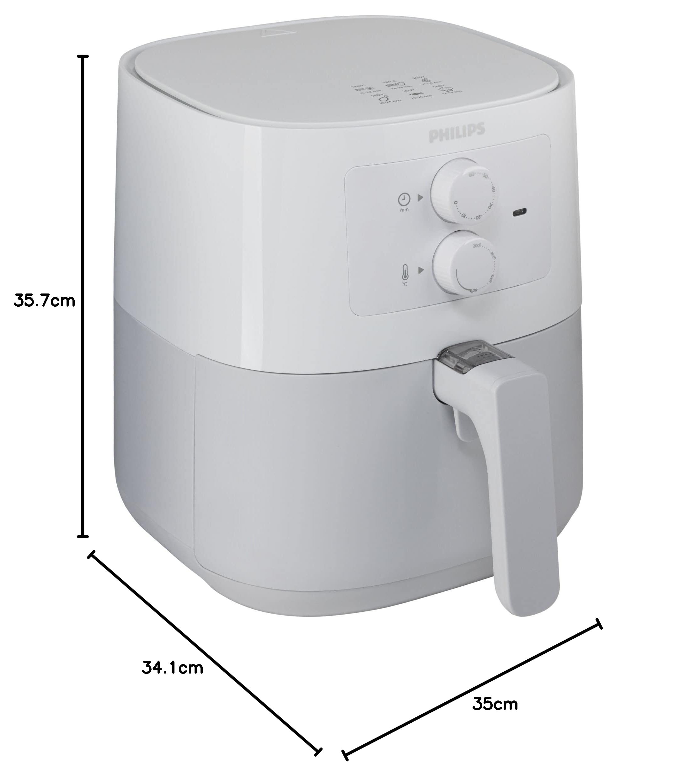 FREIDORA PHILIPS ESSENTIAL AIRFRYER 1400W BLANCA
