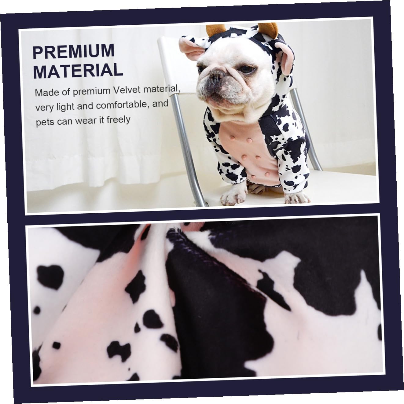 Mipcase 2stücke Kawaii Kuhkostüm Für Haustiere Lustige Tierbekleidung Für Hunde Und Katzen Dekorative Kleidung Für Besondere Anlässe Und Fotoshootings Warm Und Stilvoll