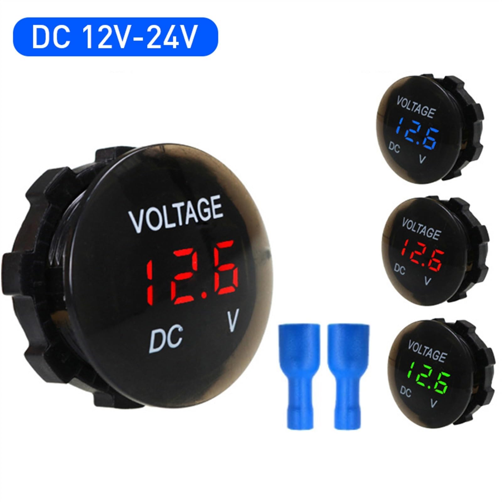 Dc 12V-24V LED Pannello Digitale Tensione Volt Metro - Foto 5