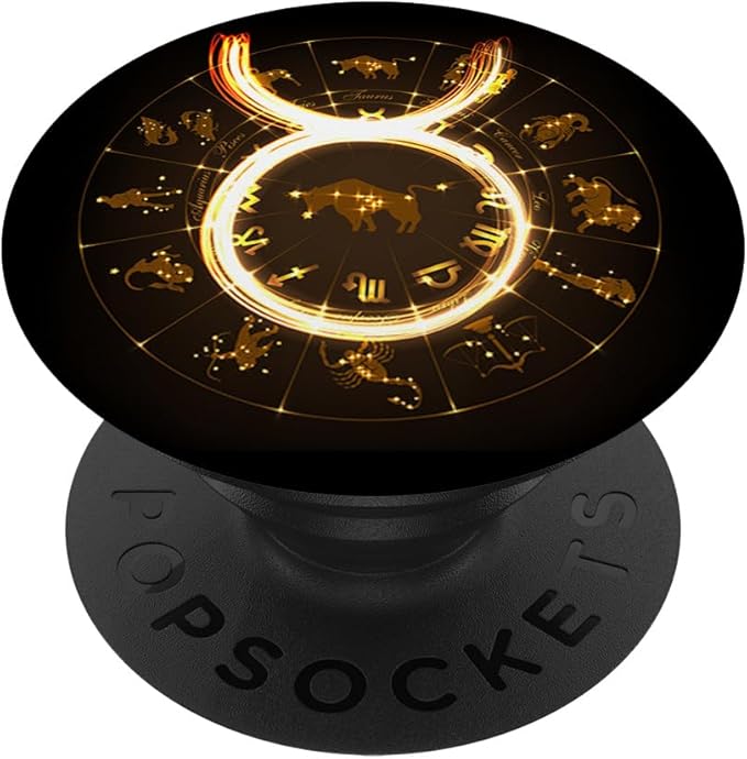 Taurus Zodiac Sign! Born in April, May PopSockets PopGrip: Swappable Grip for Phones & Tablets PopSockets Standard PopGrip