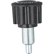 Button Pull Pin Knob Exercise Bike, for M16 Thread Gym Equipment, 6.5cm Steel ABS Replacement Locking Pin with 20mm Screw, Black