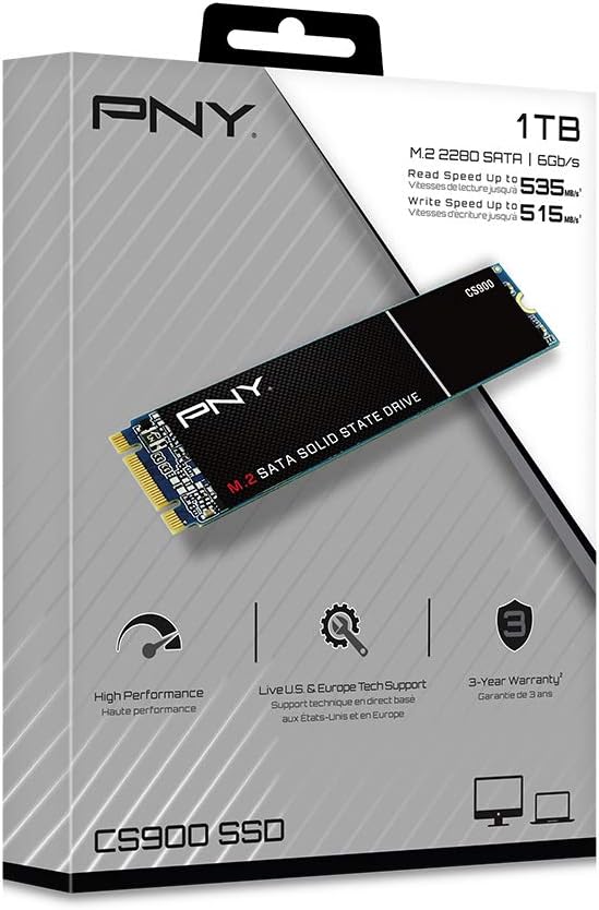 Popular PNY CS900 1TB M.2 SATA III Internal Solid State Drive (SSD) - (M280CS900-1TB-RB) Popular PNY CS900 1TB M.2 SATA III Internal Solid State Drive (SSD) - (M280CS900-1TB-RB)