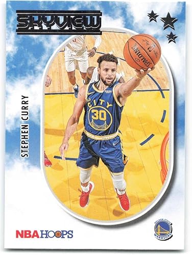 2021-22 Hoops Skyview #9 Stephen Curry Golden State Warriors NBA Basketball Trading Card