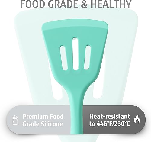 Miniatura 3 de hecef Juego de utensilios de cocina, 32 piezas de utensilios de cocina de silicona con soporte de acero inoxidable, 446 F resistentes al calor,