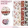 Peryiter 40 Pcs Japanese Jelly Fabric Strips for Quilting, Cotton Jelly Fabric Rolls 39.37 x 2.56 Inch, Different Asian Patterns Patchwork Craft Sewing Supplies for Quilters Sewing DIY Crafts #1