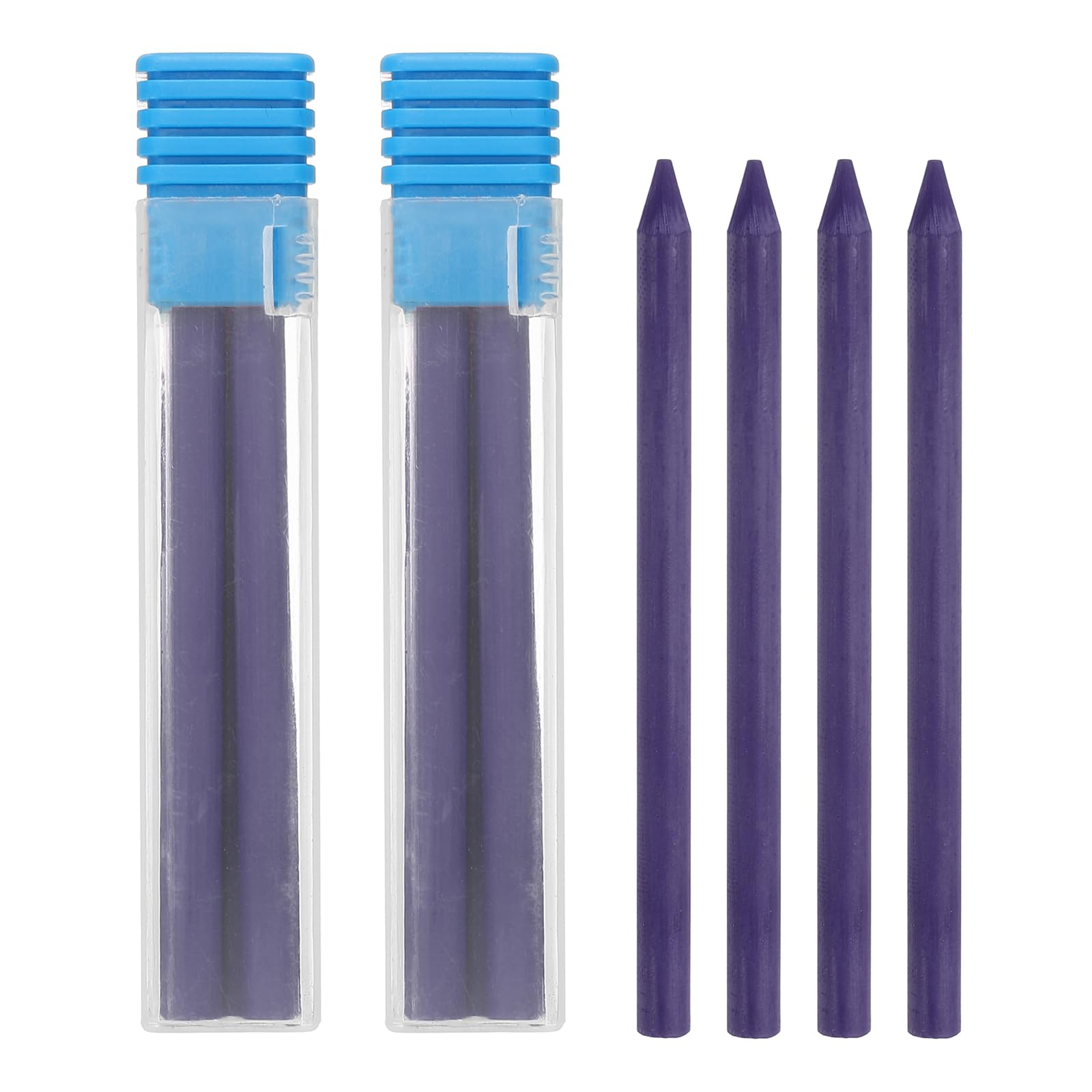 PATIKIL 12Pcs 5.6mm 2B Carpenter Pencil Lead Refills