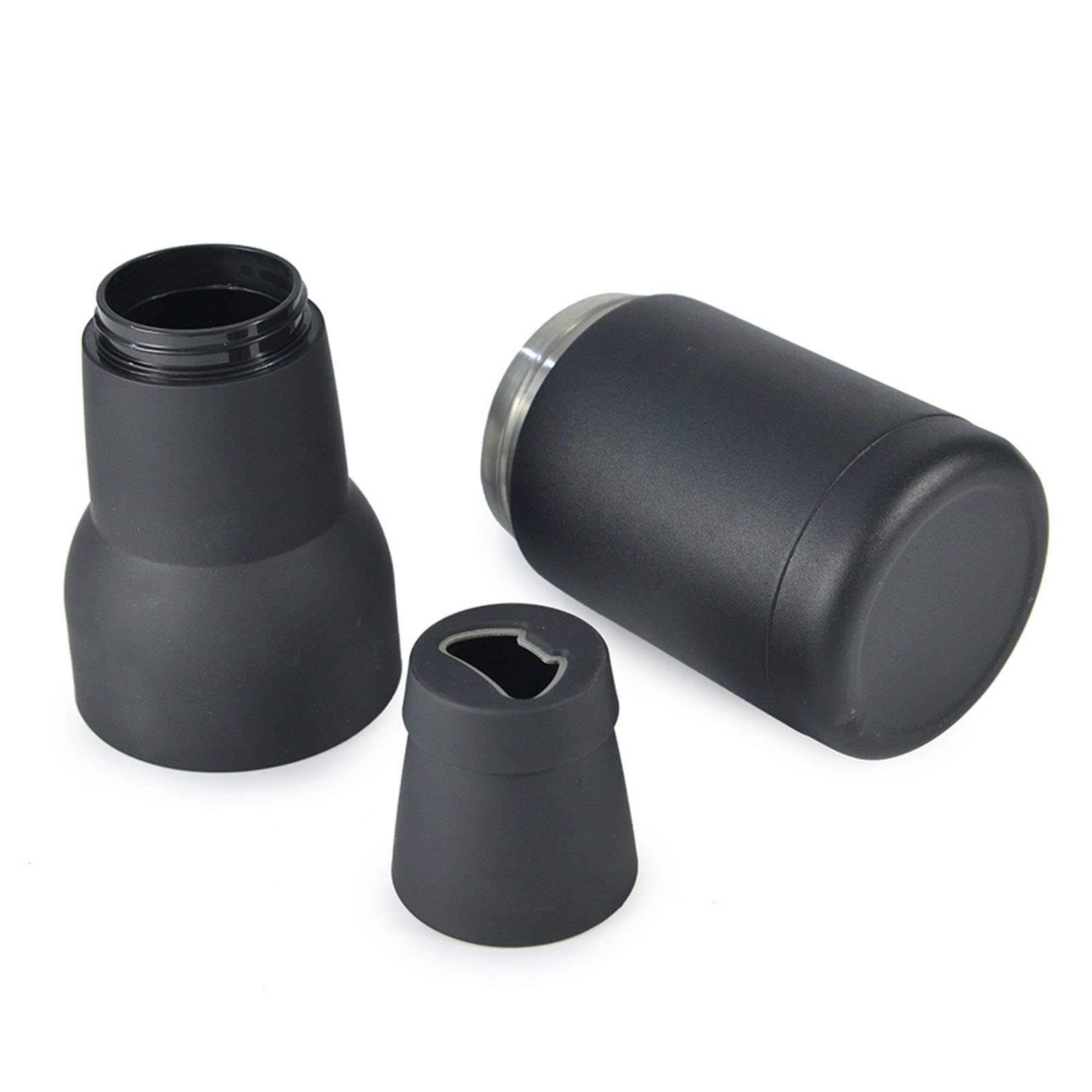 Natudeco 12oz Beer Bottle Can Insulators Stainless Steel Double Walled Beer Cooler with Beer Opener