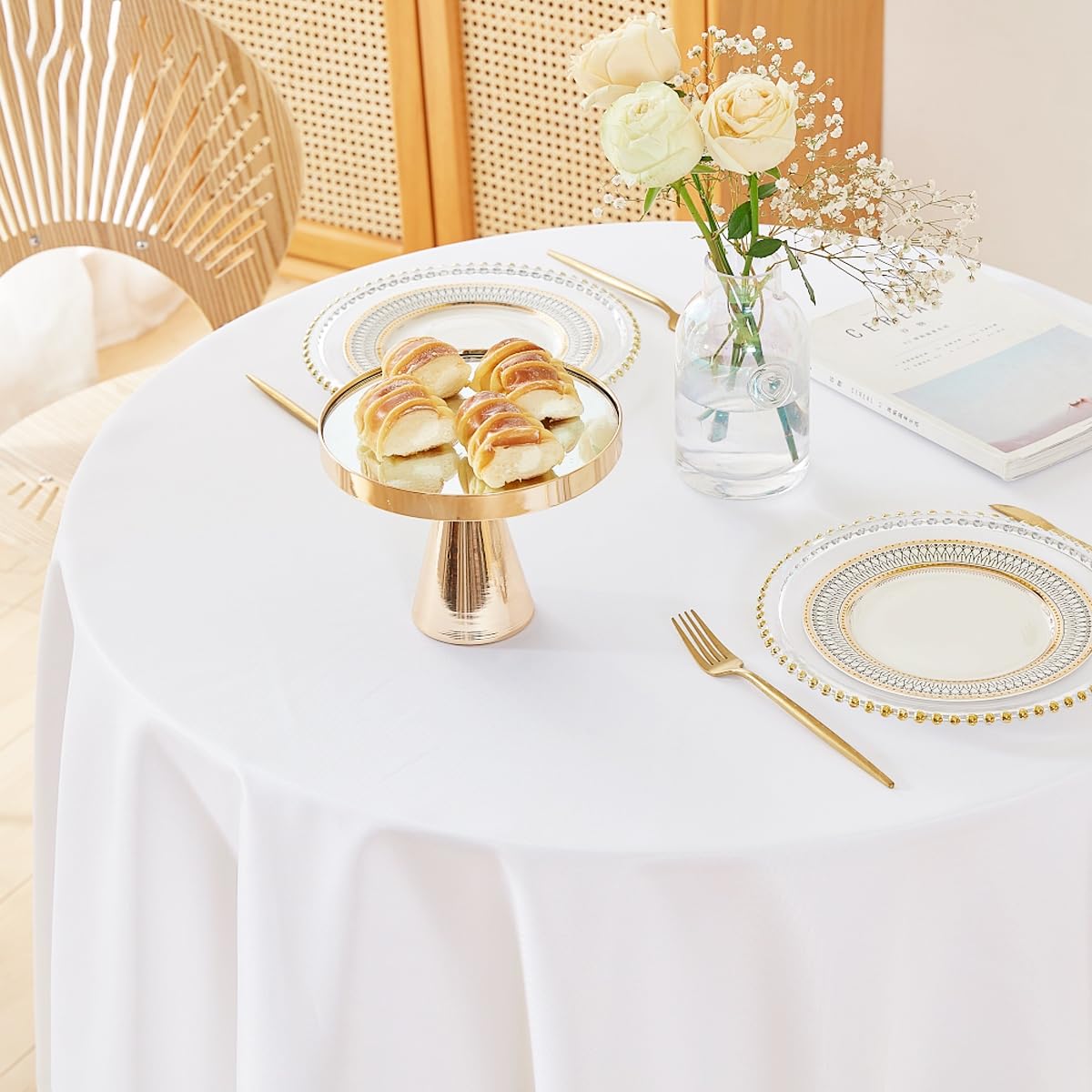 4 Tovaglie Bianche Usa E Getta 137x276cm: In PEVA Impermeabile Per Feste, Compleanni, Matrimoni E Buffet