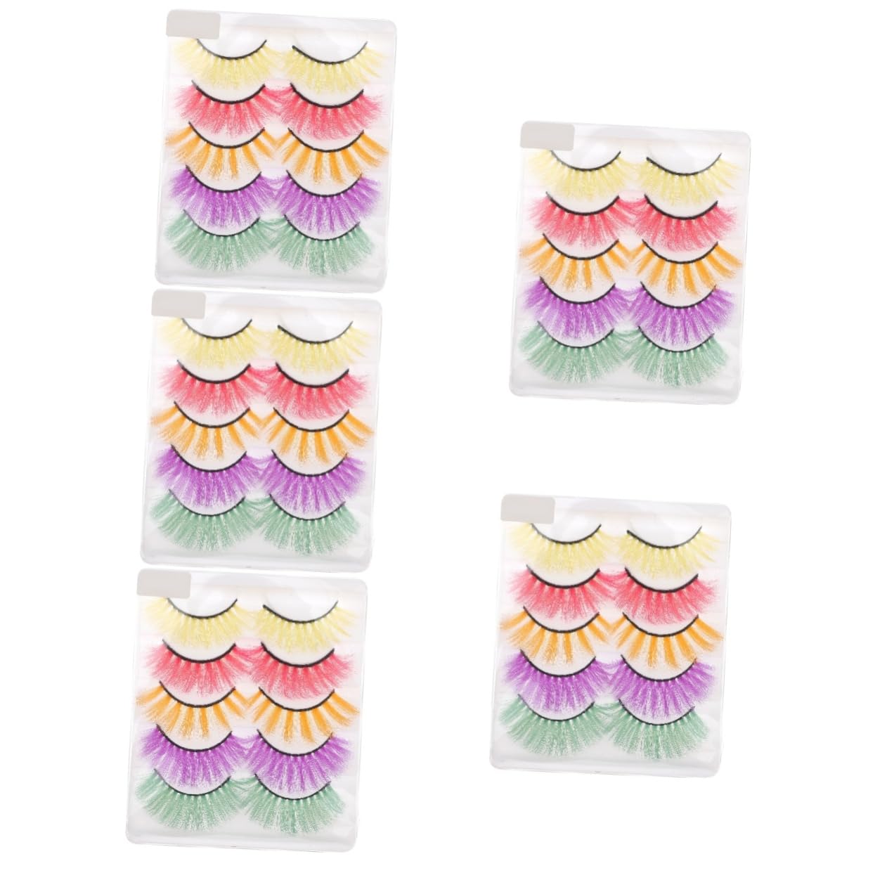 Beavorty 5 Set Di Extension Per Ciglia Finte Look Leggero Per Un Volume Intenso Degli Occhi 5 Paia*5