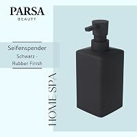 PARSA Beauty Szappanadagoló Fekete - Folyékony Szappan Diszpenzér Gumibevonattal 2