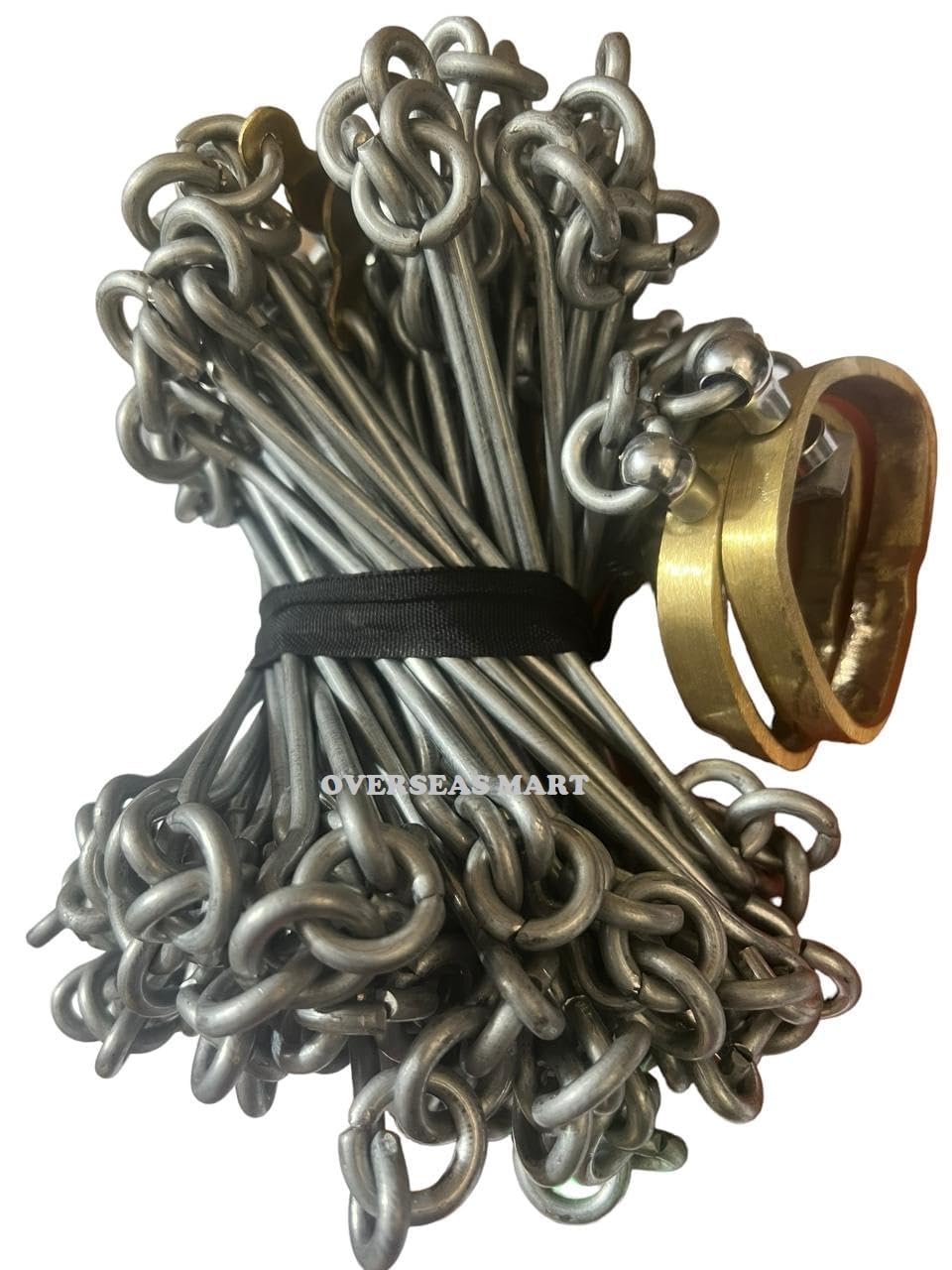 Afshariya Trading Co 20 Meter Survey Chain with Brass Tags Ground Measuring Tool for Land Surveyors -100 Link Chain - Heavy-Duty Mild Steel Construction (5.412kg) - Durable and Reliable 2