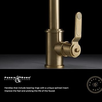 Rohl U.6953IB Perrin & Rowe Edwardian Wall Mounted 20 Tempered Glass Vanity Shelf, Inca Brass