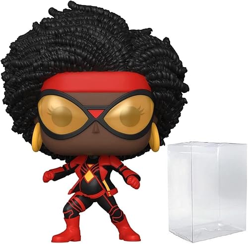 POP Marvel: Spider-Man: Across The Spider-Verse - Figura de vinilo de Spider-Woman Funko (incluye funda protectora de caja compatible), multicolor,
