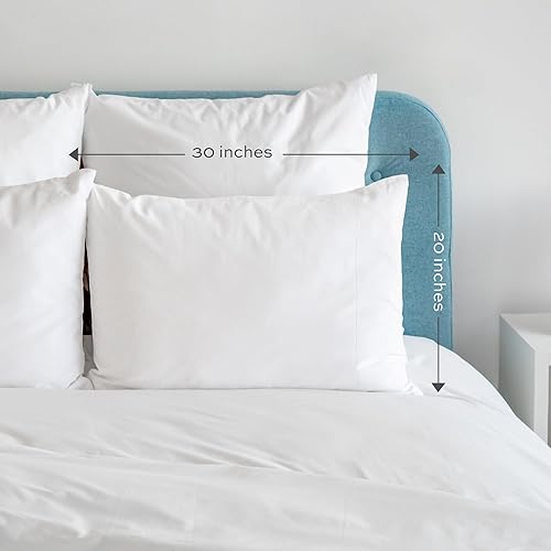 Miniatura 4 de Almohadas blancas tamaño estándar, 200TC, algodónpoliéster, Algodón, Blanco, Estándar