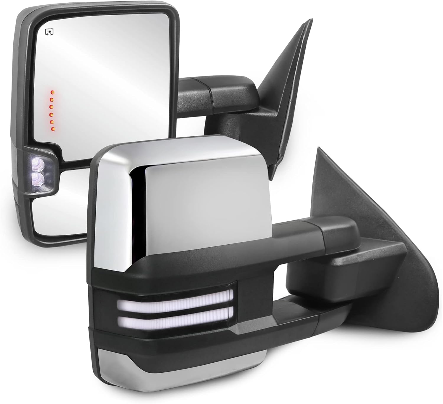 MOSTPLUS Power Heated Towing Mirrors Compatible with 20142018 Chevy Silverado GMC Serria w