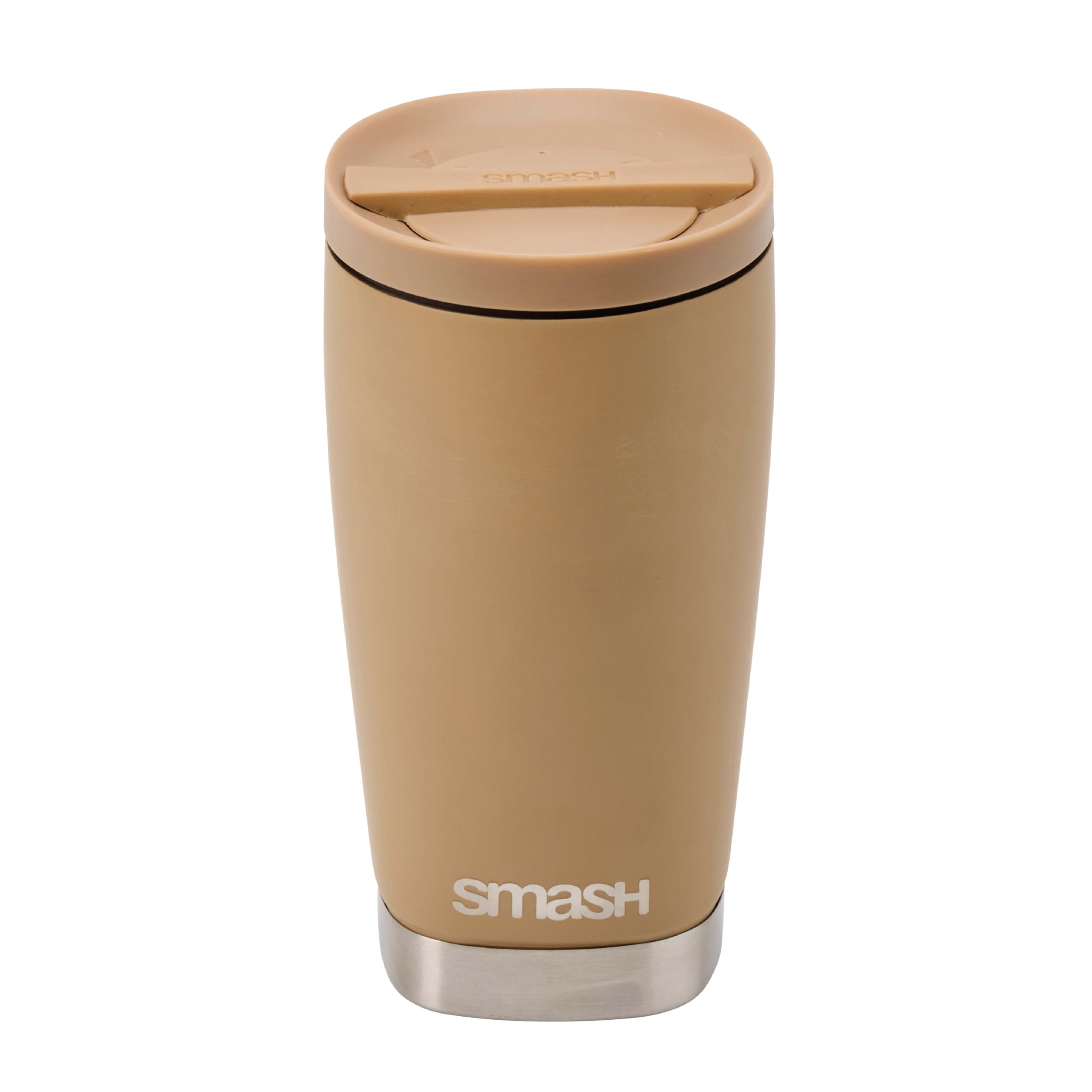 Smash Stainless Steel Twist & Lock Travel Coffee Mug 355ml/ 12 fl oz Biscuit