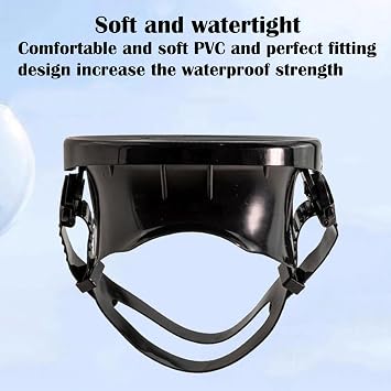 Diving Mask, Diving Mask, Spearfishing Goggles - Anti-Fog Face Protective Equipment for Snorkelling, Smittered Glass Deep Diving Glasses