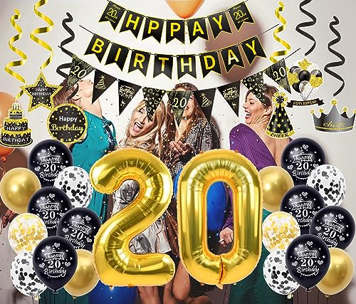 Nero oro Palloncini 10 anni ragazzo ragazza