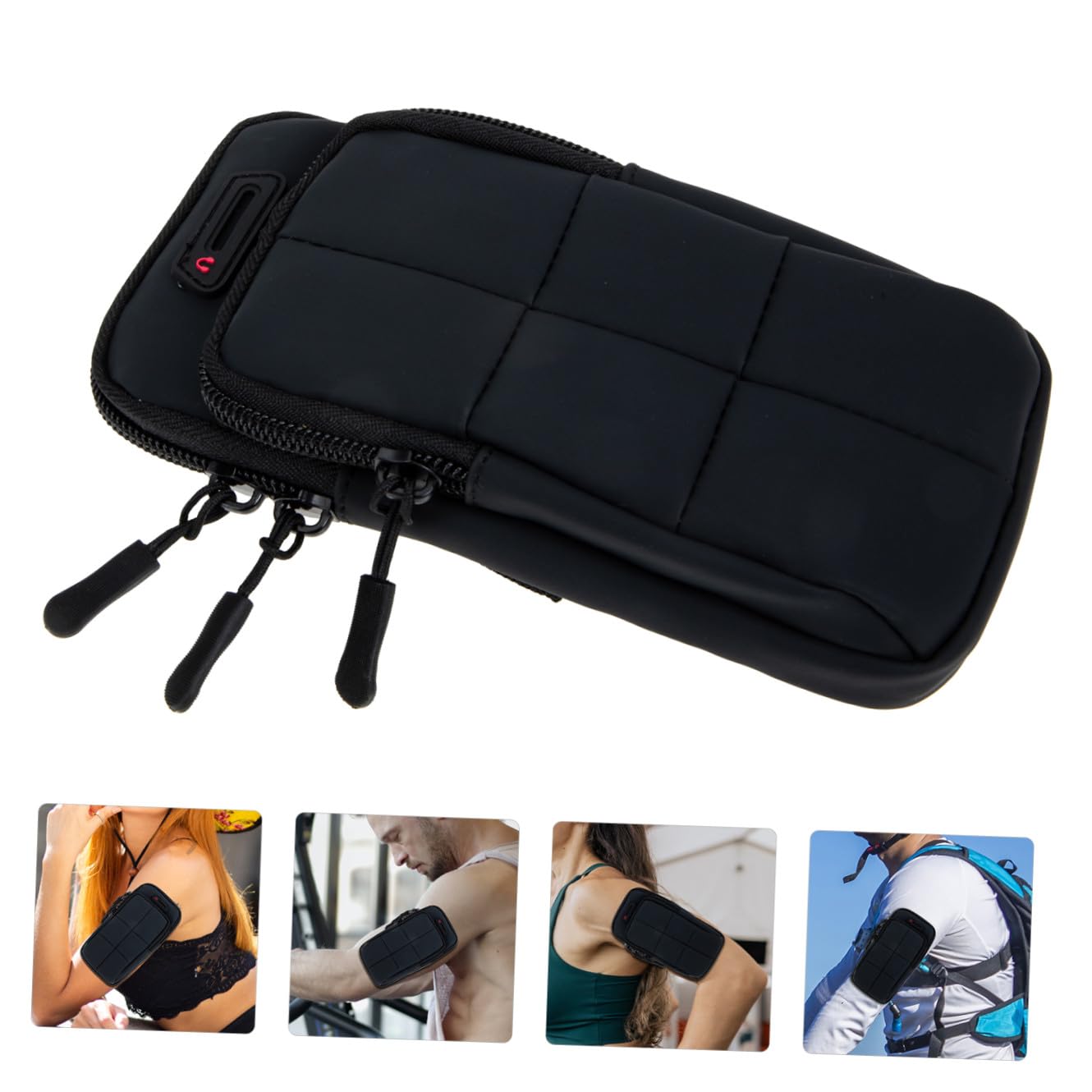 Housoutil 3 Brazaletes Multifunción para Teléfono Móvil para Correr Hacer Ejercicio Ciclismo Y Senderismo.