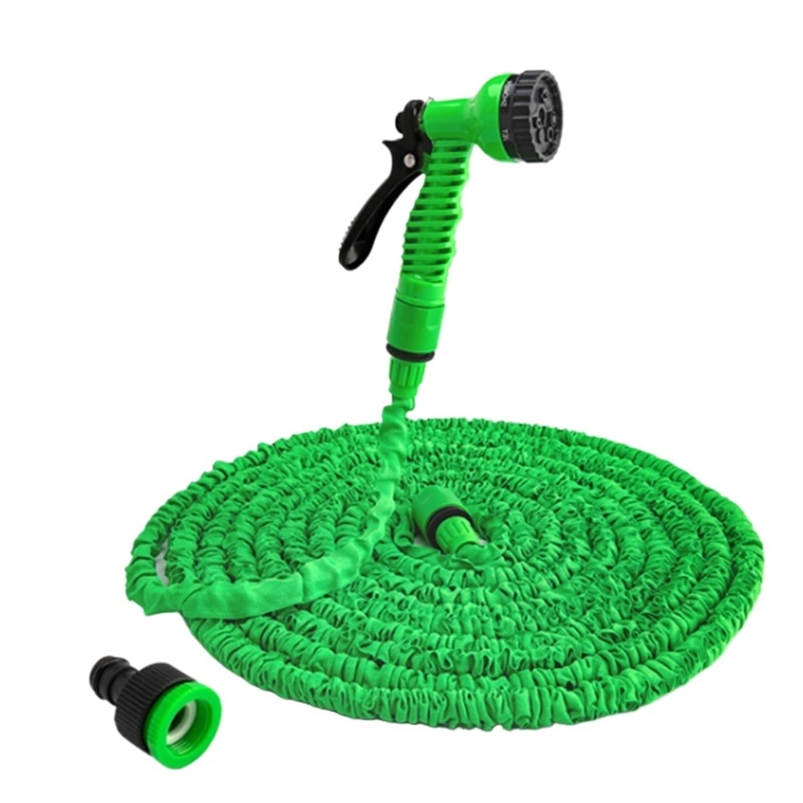 tubo da giardino, tubo di prolunga retrattile Modalità tubo da giardino Pistola ad acqua regolabile Schiuma Alta pressione Lavaggio auto Spruzzatore for fiori Strumenti di irrigazione(Green,150ft)