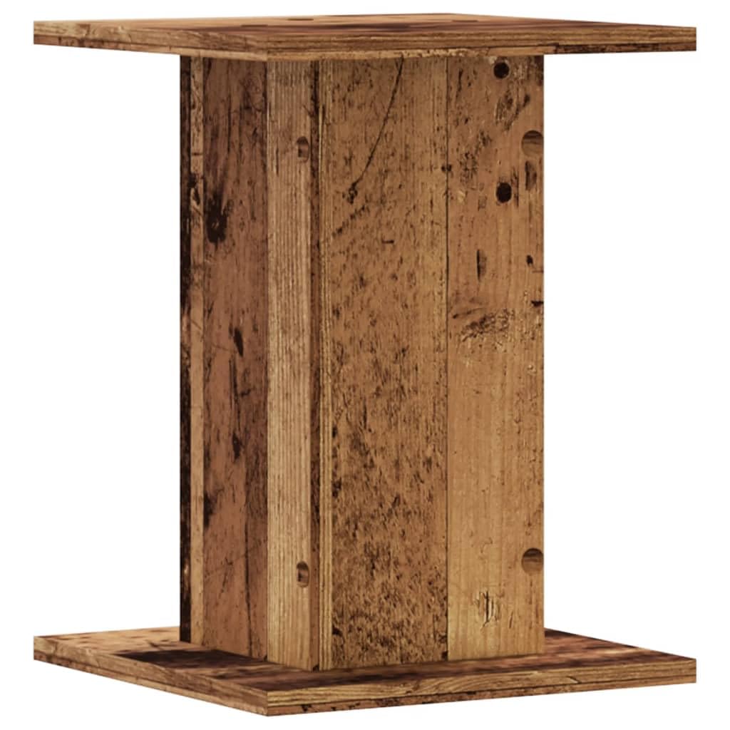vidaXL Podstawki pod głośniki, 2 szt., stare drewno, 30x30x40 cm, stojak na głośnik, podstawka do głośnika, podstawki do głośników, stojak pod głośnik