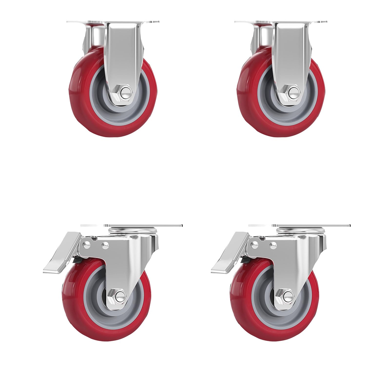 Roue industrielle universelle de 3 4 5 pouces performante