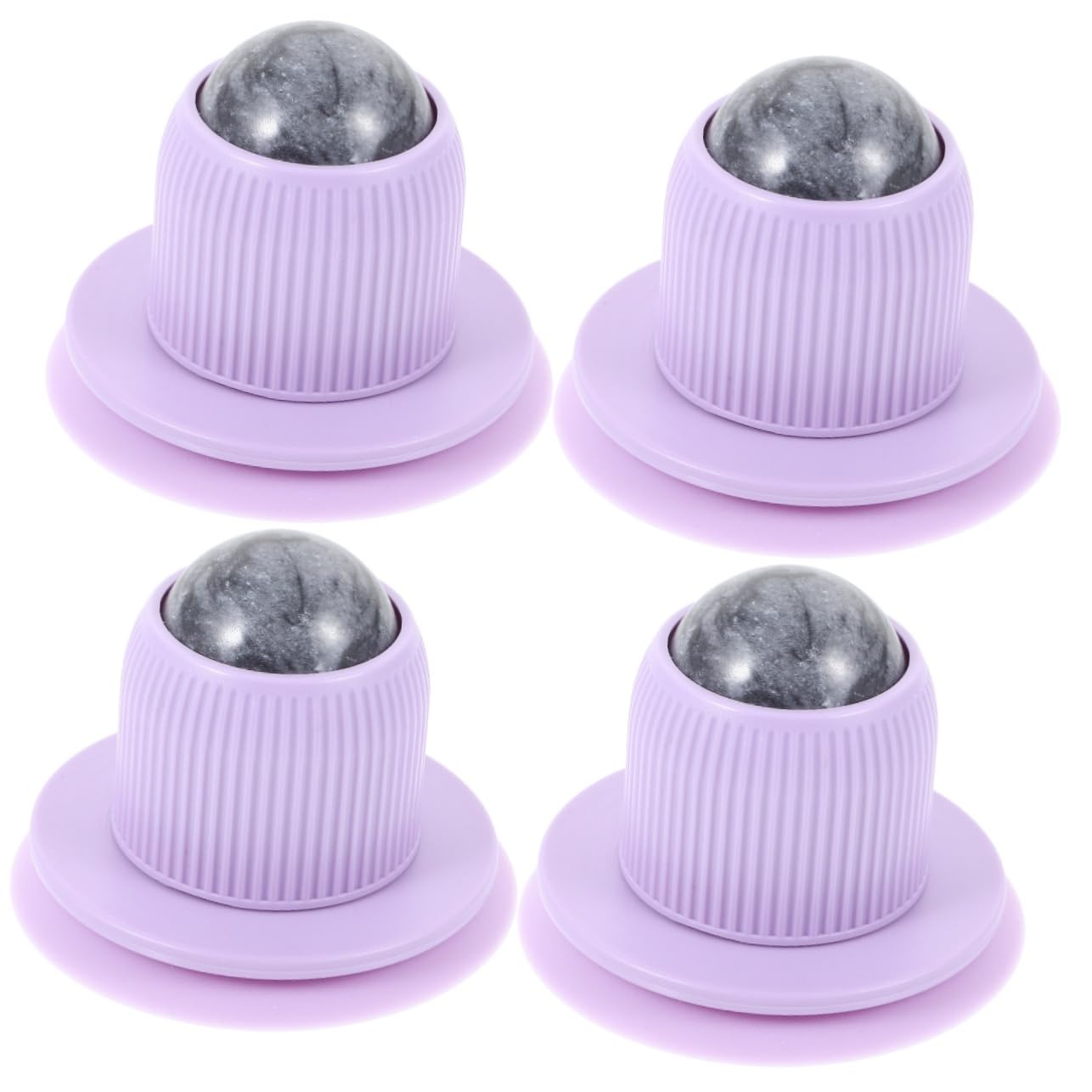Ipetboom 4pièces Boule De Massage à Ventouse Pour Muscles Relaxant Portable Pour Les Tensions Et Musculaires Bureau Maison Ou Voyage