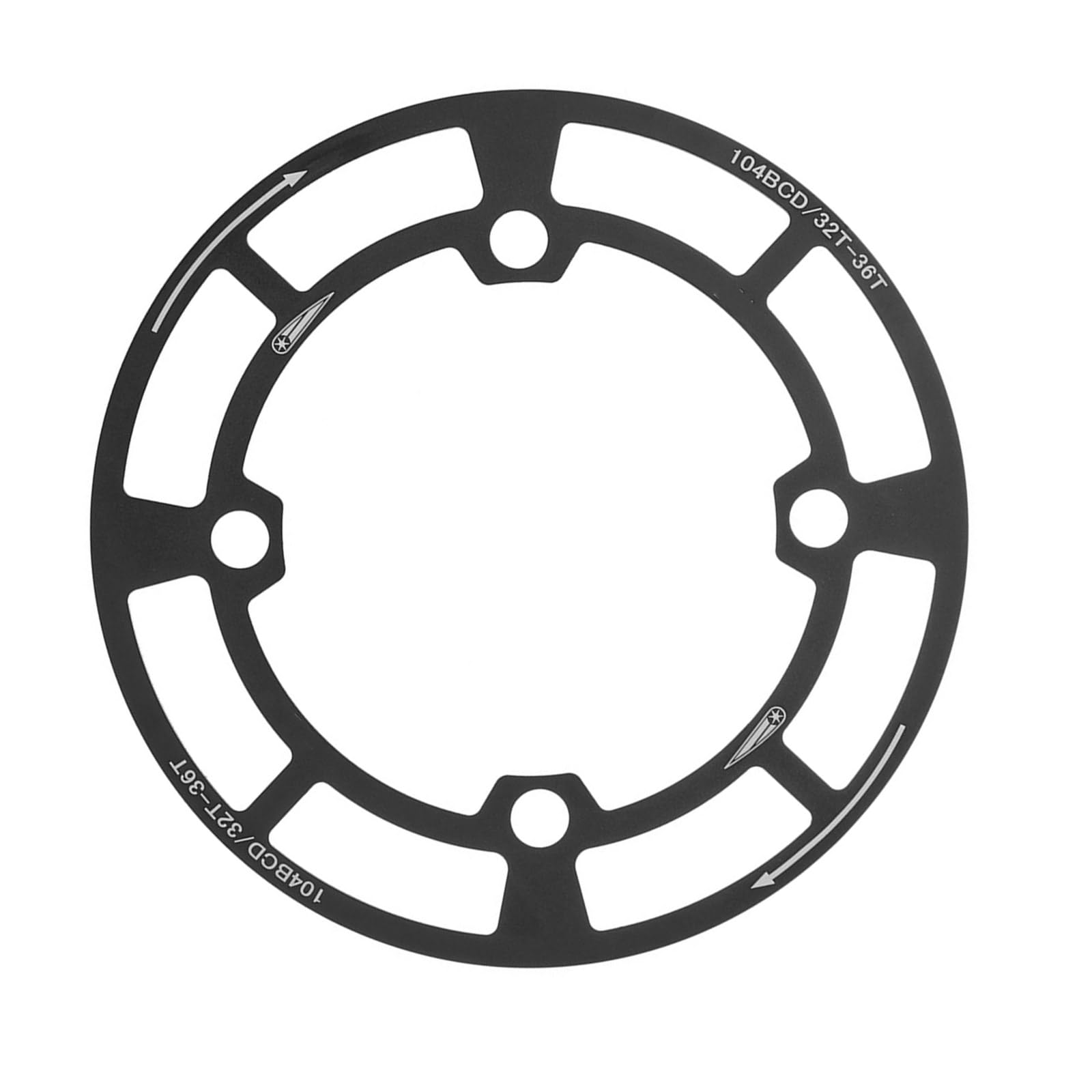 uikios Bicycles Chainring Guard Aluminum Alloy Crankset Shield Protector Chain Wheel Sprocket Covers Mountain Bike Accessories