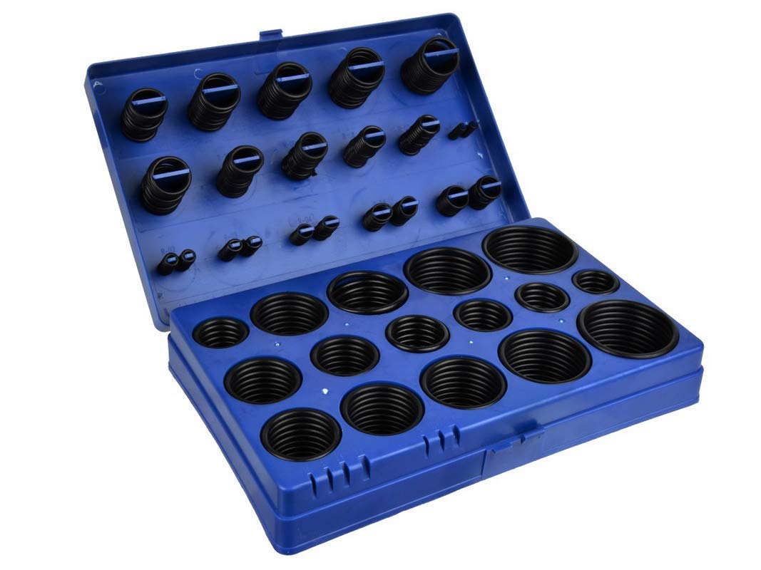 Geko g02800 O-Ring Sortiment, 419 Stück, schwarz