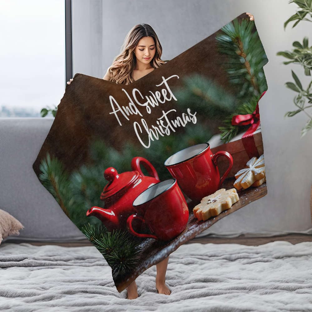 Couverture bébé flanelle douce grand plaid chaud de Noël