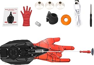 Web Launcher Toy, USB Rechargeable Web Launcher String Shooters Toy, Web Shooters For Kids, Spider Silk & Rope Launcher, Launcher Wrist Toy Great For Men And Kids